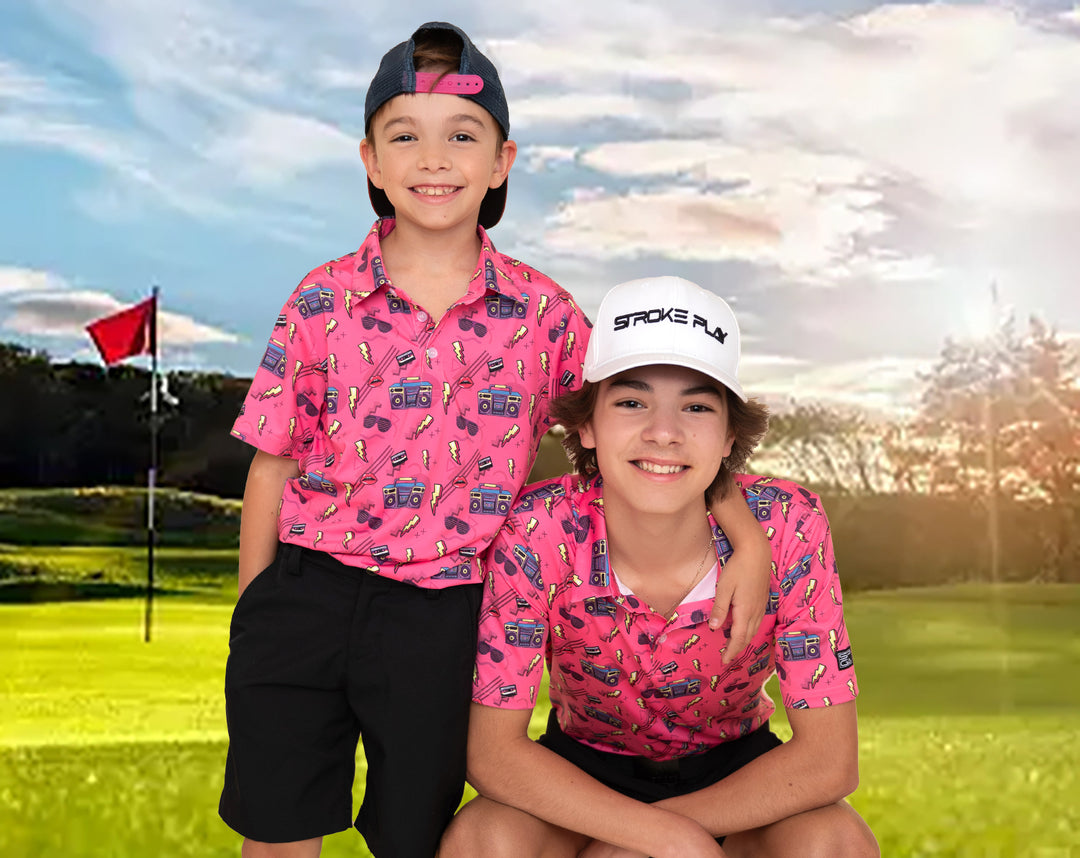 Retro Rewind Youth Golf Polo