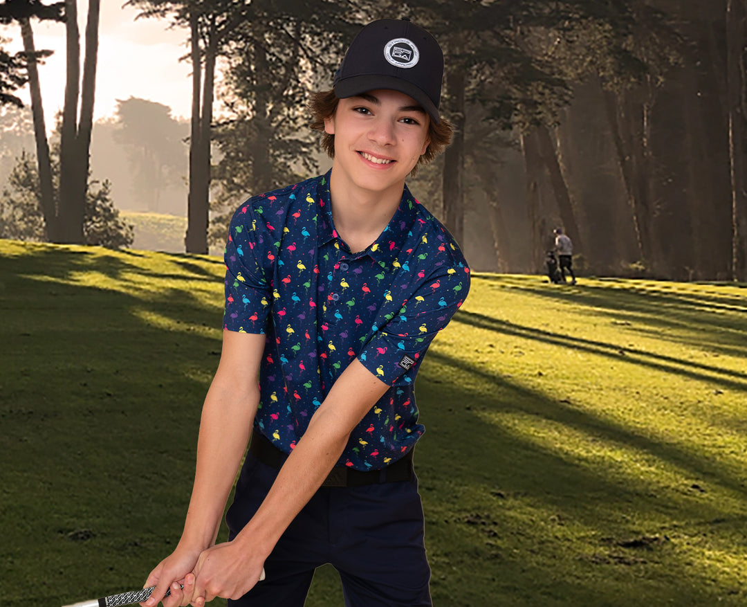 Party Birds Youth Golf Polo